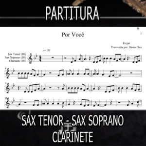 Por Você (Frejat) – Sax Tenor-Soprano-Clarinete (Bb)