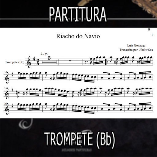 Partitura Riacho do Navio (Luiz Gonzaga) Trompete