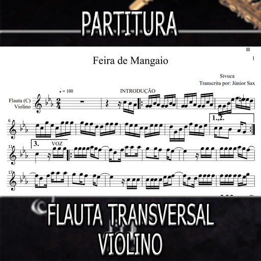 Partitura Feira de Mangaio (Sivuca) Flauta-Violino