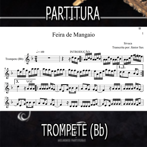 Partitura Feira de Mangaio (Sivuca) Trompete