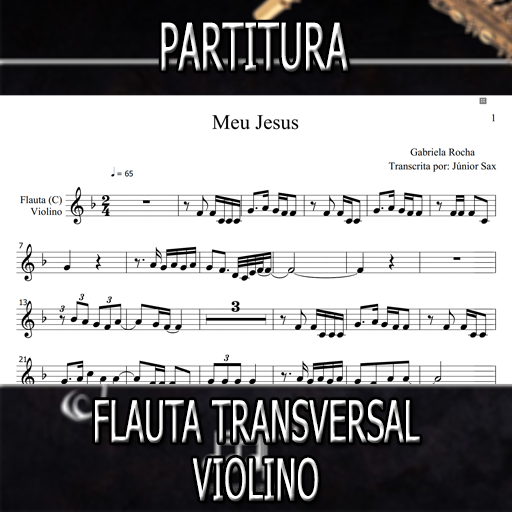 Partitura Meu Jesus (Gabriela Rocha) Flauta-Violino