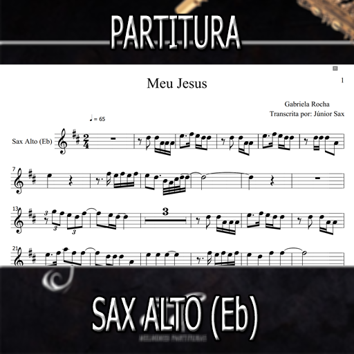 Partitura Meu Jesus (Gabriela Rocha) Sax Alto