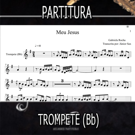 Partitura Meu Jesus (Gabriela Rocha) Trompete