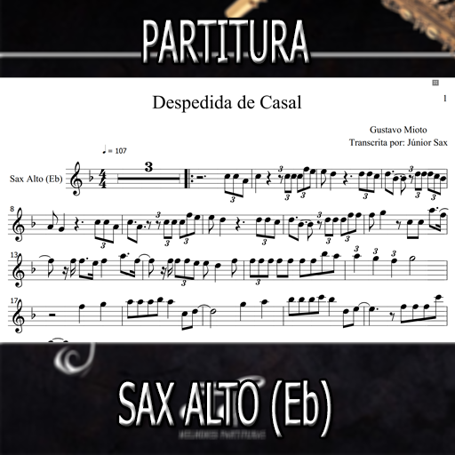 Partitura Despedida de Casal (Gustavo Mioto) Sax Alto