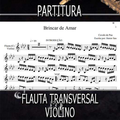 Partitura Brincar de Amar (Cavalo de Pau) Flauta-Violino