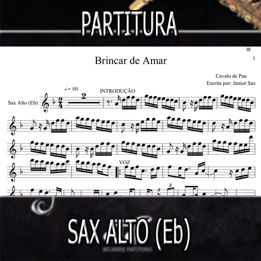 Partitura Brincar de Amar (Cavalo de Pau) Sax Alto