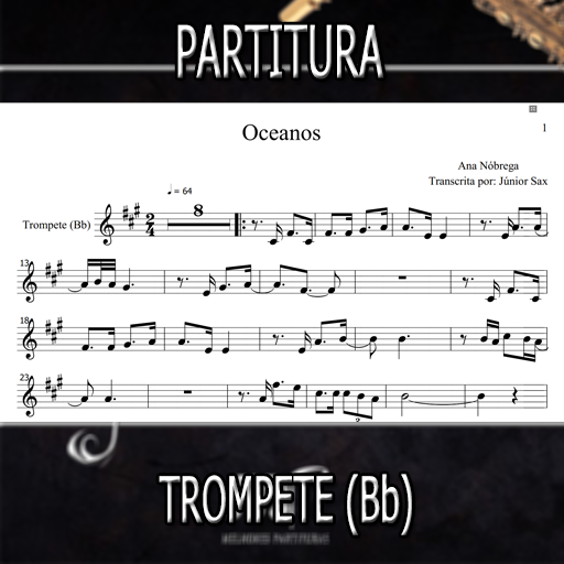 Partitura Oceanos (Ana Nóbrega) Trompete