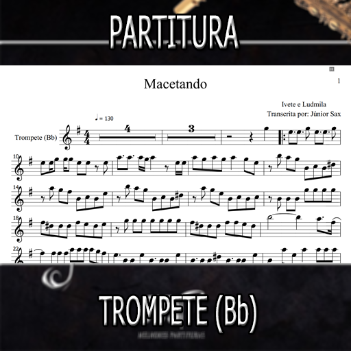 Partitura Macetando (Ivete e Ludmilla) Trompete