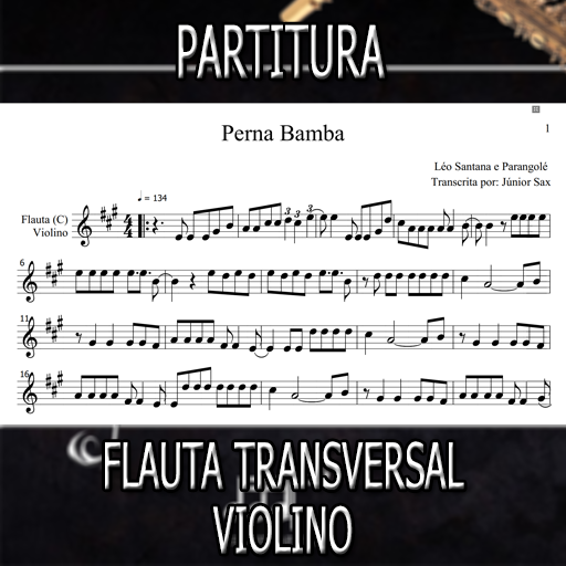 Partitura Perna Bamba (Léo Santana e Parangolé) Flauta-Violino