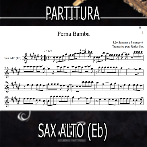 Partitura Perna Bamba (Léo Santana e Parangolé) Sax Alto