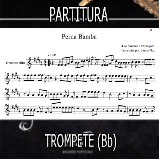 Partitura Perna Bamba (Léo Santana e Parangolé) Trompete