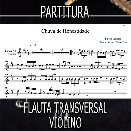 Partitura Chuva de Honestidade (Flávio Leandro) Flauta-Violino