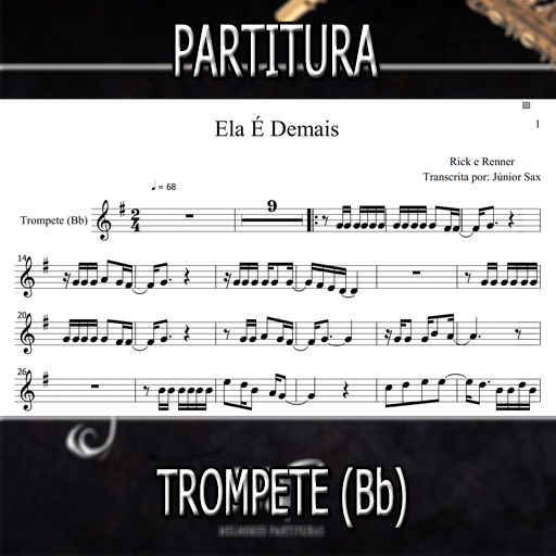 Partitura Ela É Demais (Rick e Renner) Trompete