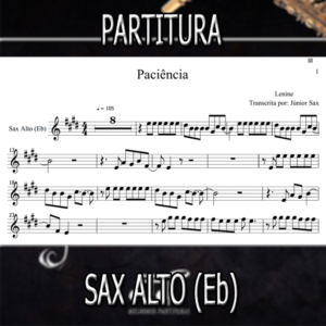 Paciência (Lenine) – Sax Alto (Eb)