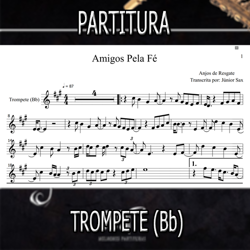 Partitura Amigos Pela Fé (Anjos de Resgate) Trompete