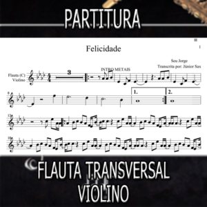 Felicidade (Seu Jorge) – Flauta-Violino (C)
