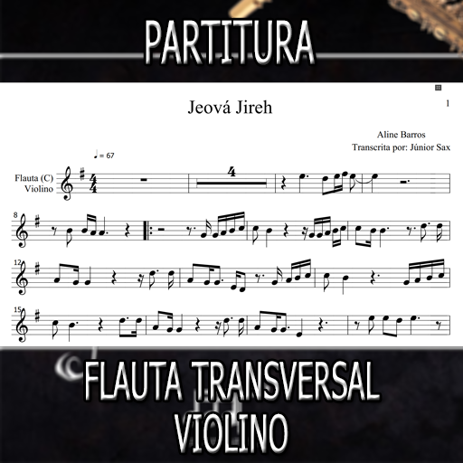 Partitura Jeová Jireh (Aline Barros) Flauta-Violino