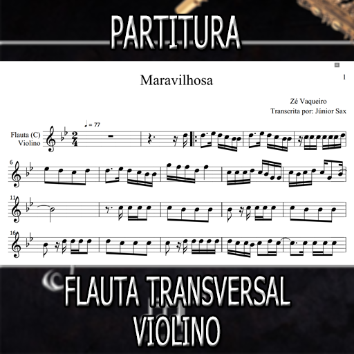 Partitura Maravilhosa (Zé Vaqueiro) Flauta-Violino