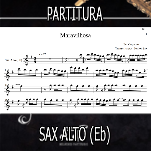 Partitura Maravilhosa (Zé Vaqueiro) Sax Alto