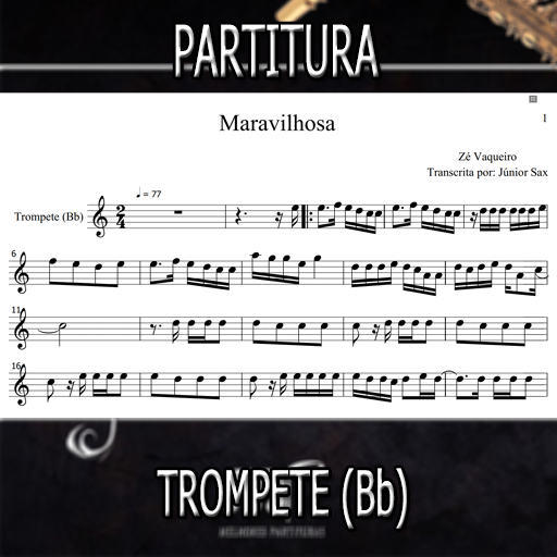 Partitura Maravilhosa (Zé Vaqueiro) Trompete