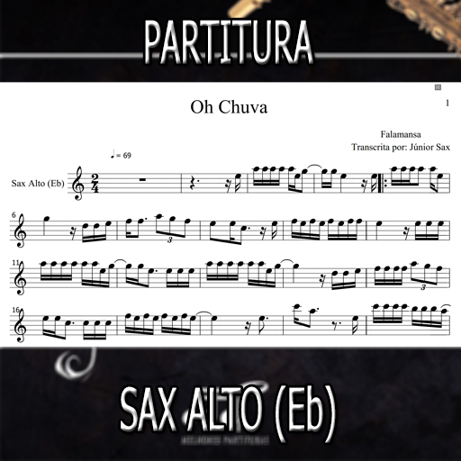 Partitura Oh Chuva (Falamansa) Sax Alto