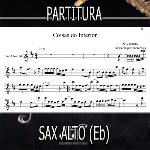 Partitura Coisas do Interior (Zé Vaqueiro) Sax Alto