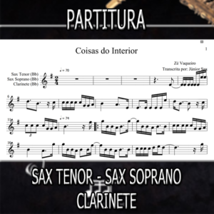 Coisas do Interior (Zé Vaqueiro) – Sax Tenor-Soprano-Clarinete (Bb)