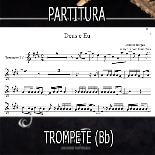 Partitura Deus e Eu (Leandro Borges) Trompete