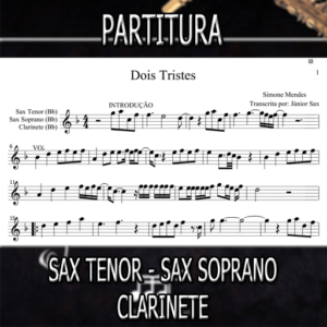 Dois Tristes (Simone Mendes) – Sax Tenor-Soprano-Clarinete (Bb)