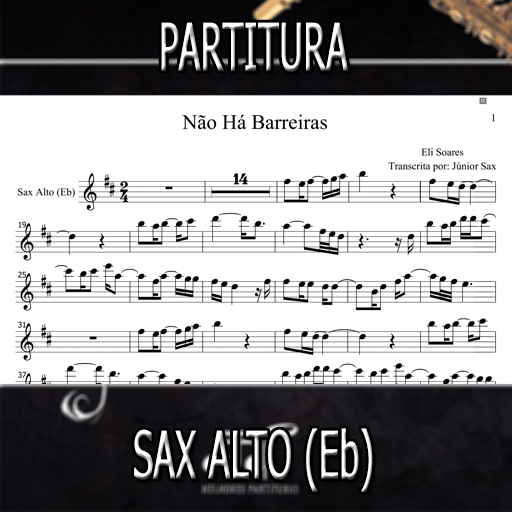 Partitura Não Há Barreiras (Eli Soares) Sax Alto