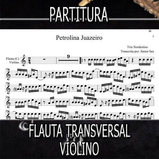 Partitura Petrolina Juazeiro (Trio Nordestino) Flauta-Violino