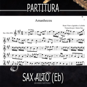 Amanheceu (Ruan Vitor e Iguinho e Lulinha) – Sax Alto (Eb)