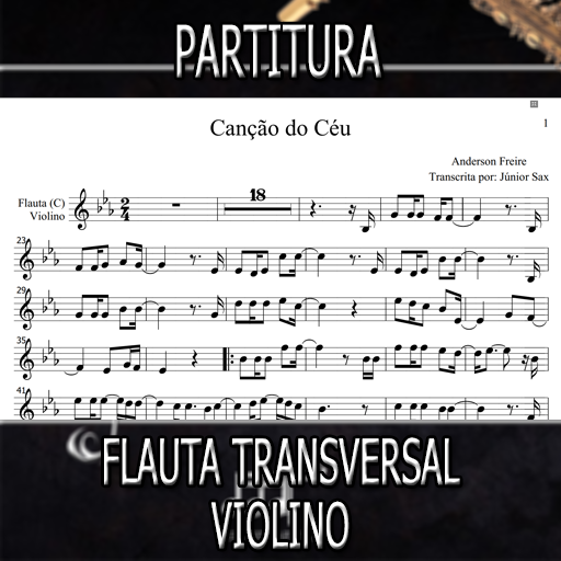 Partitura Canção do Céu (Anderson Freire) Flauta-Violino