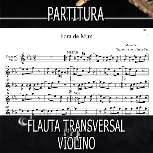 Partitura Fora de Mim (Magníficos) Flauta-Violino