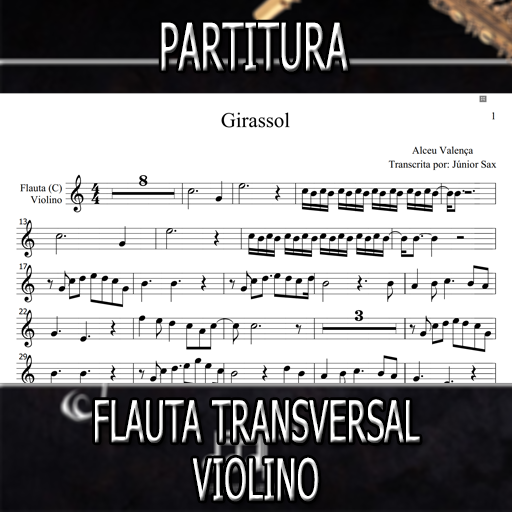 Partitura Girassol (Alceu Valença) Flauta-Violino