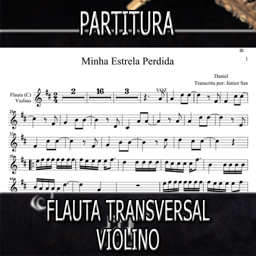 Partitura Minha Estrela Perdida (Daniel) Flauta-Violino