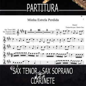 Minha Estrela Perdida (Daniel) – Sax Tenor-Soprano-Clarinete (Bb)
