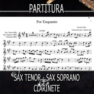 Por Enquanto (Cássia Eller) – Sax Tenor-Soprano-Clarinete (Bb)
