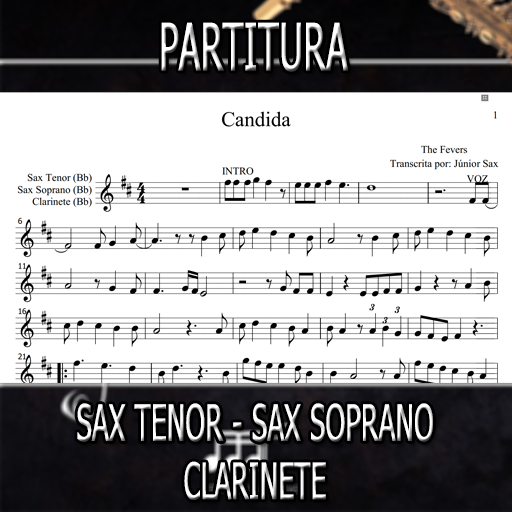 Partitura Candida (The Fevers) Sax Tenor-Soprano-Clarinete