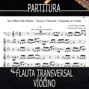 Medley Seu Olhar Não Mente – Tareco e Mariola – Espumas ao Vento (WS) – Flauta-Violino (C)