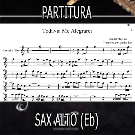 Partitura Todavia Me Alegrarei (Samuel Messias) Sax Alto