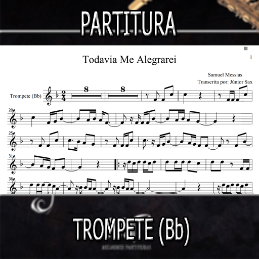 Partitura Todavia Me Alegrarei (Samuel Messias) Trompete