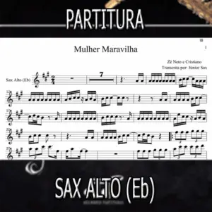 Mulher Maravilha (Zé Neto e Cristiano) – Sax Alto (Eb)