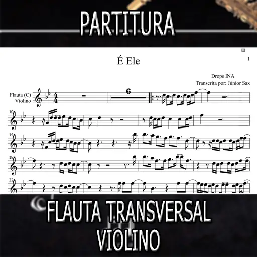 Partitura É Ele (Drops INA) Flauta-Violino