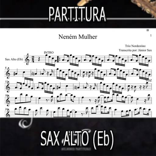 Partitura Neném Mulher (Trio Nordestino) Sax Alto