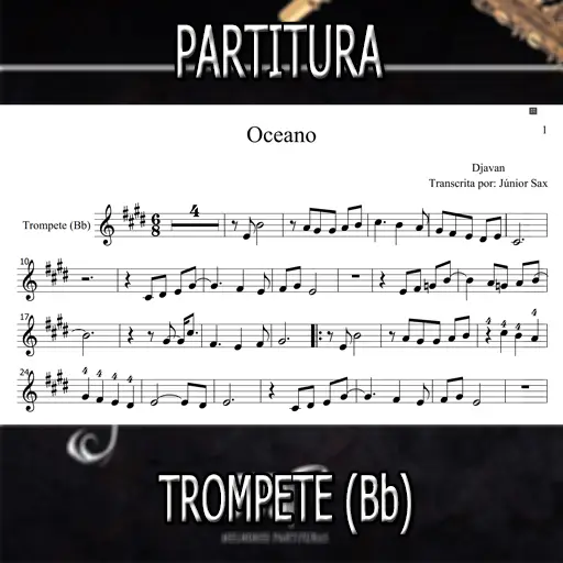 Partitura Oceano (Djavan) Trompete