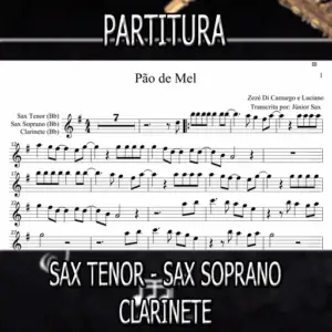 Pão de Mel (Zezé Di Camargo e Luciano) – Sax Tenor-Soprano-Clarinete (Bb)