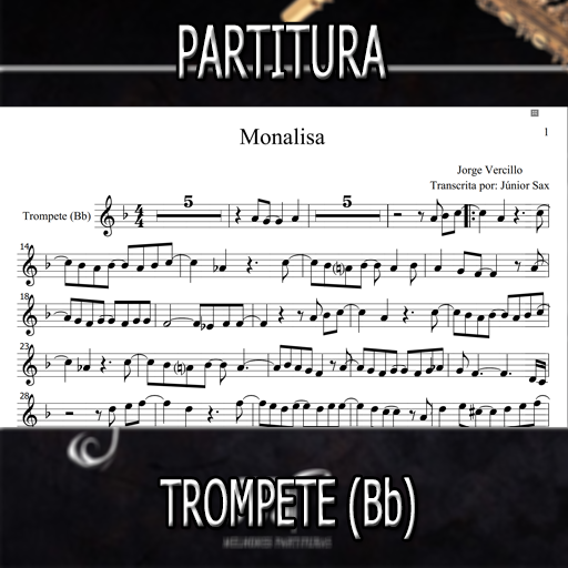Partitura Monalisa (Jorge Vercillo) Trompete