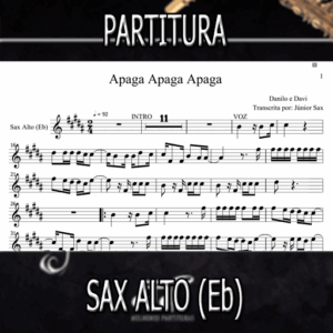 Apaga Apaga Apaga (Danilo e Davi) – Sax Alto (Eb)