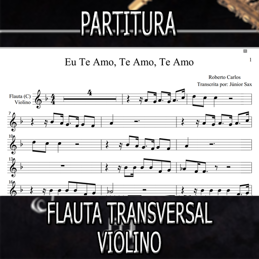 Partitura Eu Te Amo (Roberto Carlos) Flauta-Violino